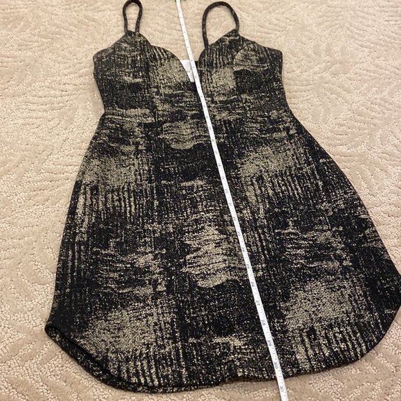 Tobi Bianca Cosmic Dust Black & Gold BodyCon Mini Dress - Picture 8 of 8